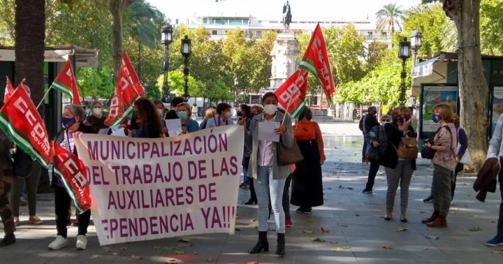 Movilización de auxiliares de la dependencia andaluza