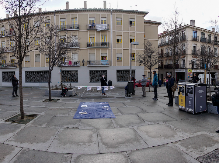 Madrid | Un círculo de silencio pide leyes justas para las kellys y migrantes