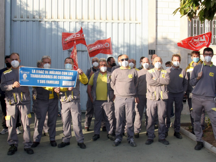 Trabajadores cristianos se solidarizan con la plantilla de Cotronic Málaga