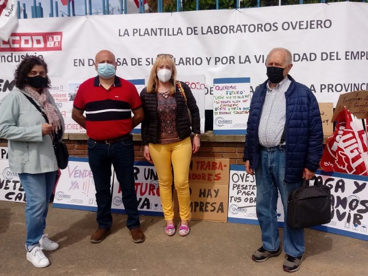 Trabajadores cristianos de León se solidarizan con la plantilla de Laboratorios Ovejero