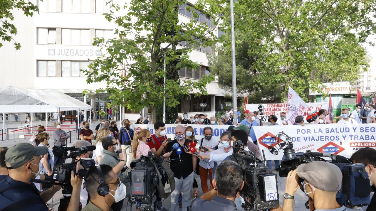 Piden justicia para los trabajadores de Metro de Madrid afectados por amianto