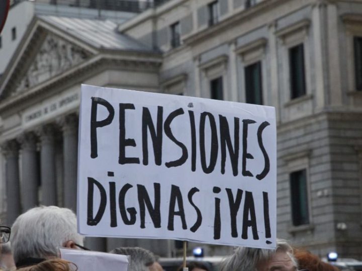 Manifestación por el blindaje de las pensiones