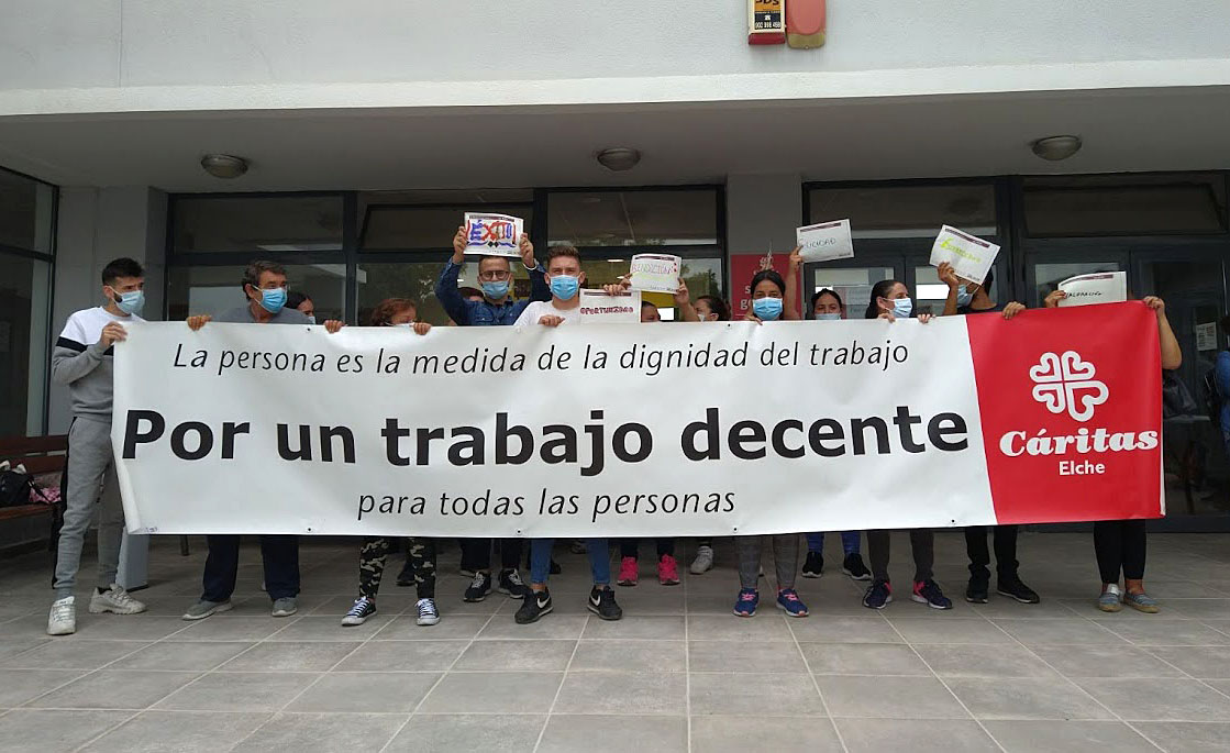 Concentración en Alicante en el Día Mundial de la Salud y la Seguridad en el Trabajo