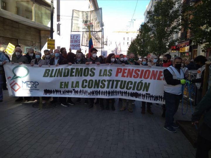 Presencia cristiana en las manifestaciones por el blindaje de las pensiones