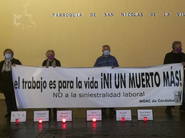 Concentración en Córdoba contra la siniestralidad laboral