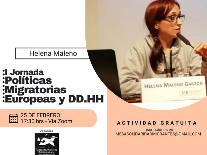 Jornada sobre políticas migratorias y derechos humanos con Helena Maleno
