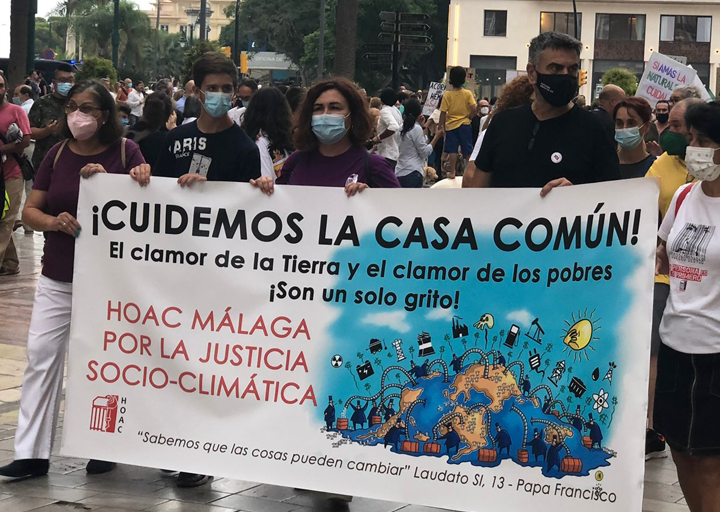 Trabajadores cristianos de Málaga invitan a la comunidad eclesial a sumarse a la movilización en defensa del clima