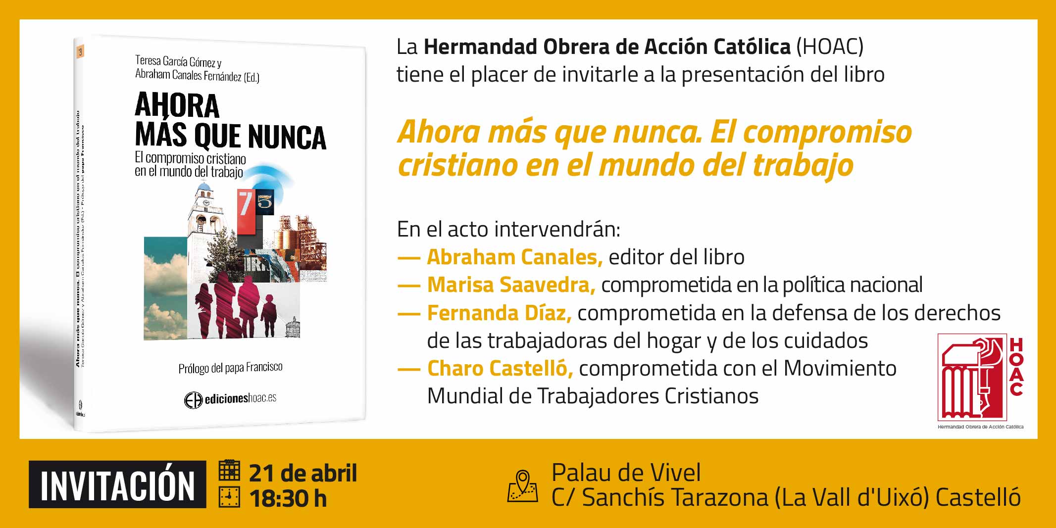 Diálogo en Castellón sobre el compromiso cristiano en el mundo del trabajo