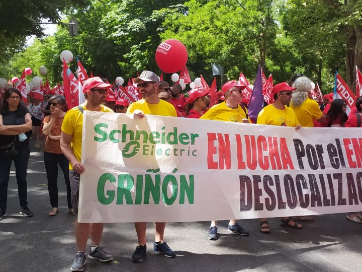 Trabajadores cristianos apoyan a los trabajadores de Schneider