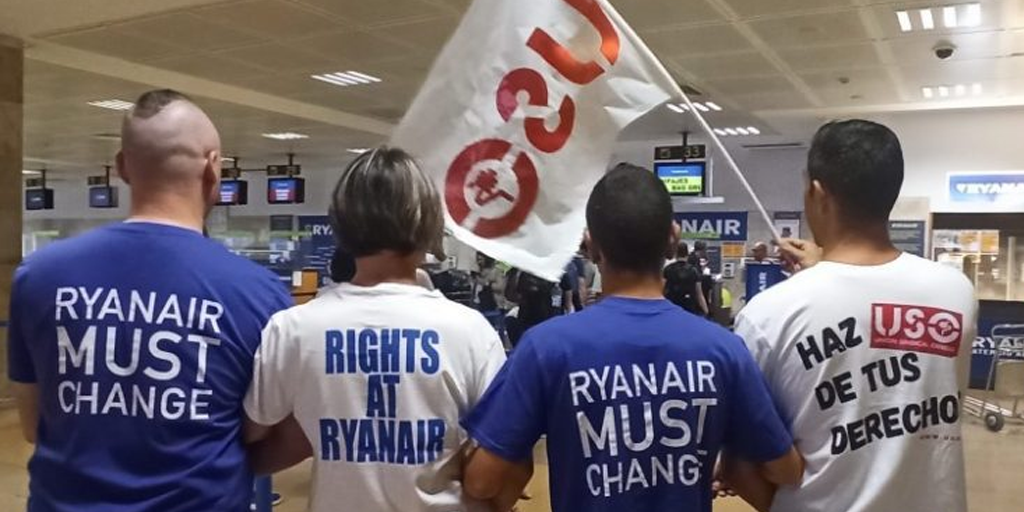 Continúa la huelga en Ryanair, a pesar de las represalias
