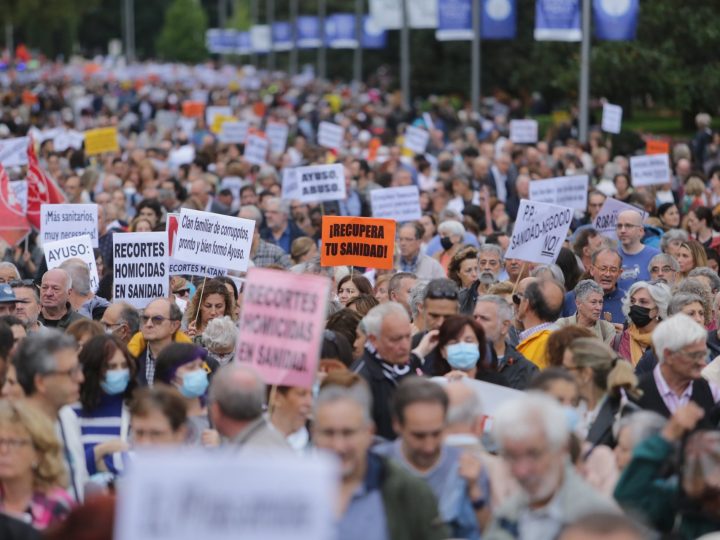 Miles de personas reclaman una Sanidad Pública “fuerte” ante el “abandono” de la Comunidad de Madrid