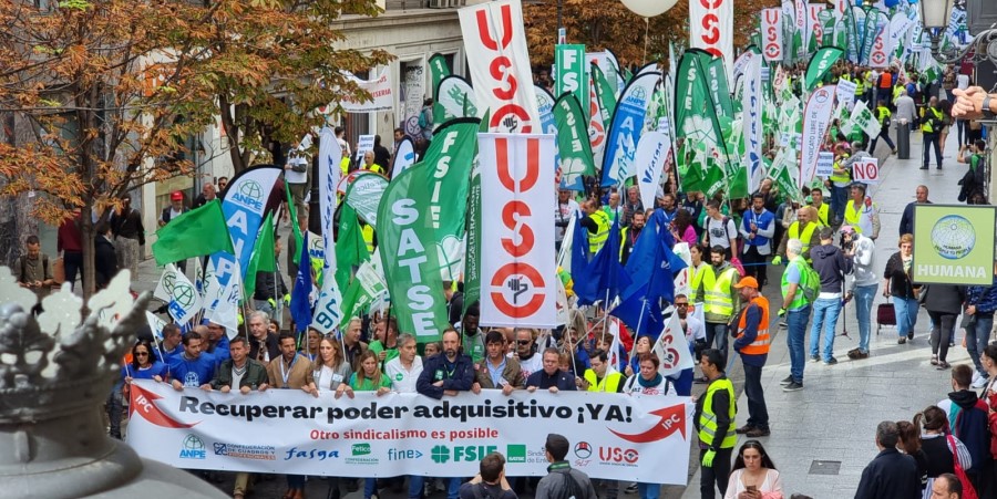 Diversos sindicatos critican la ineficacia del Gobierno para recuperar poder adquisitivo y exigen medidas urgentes