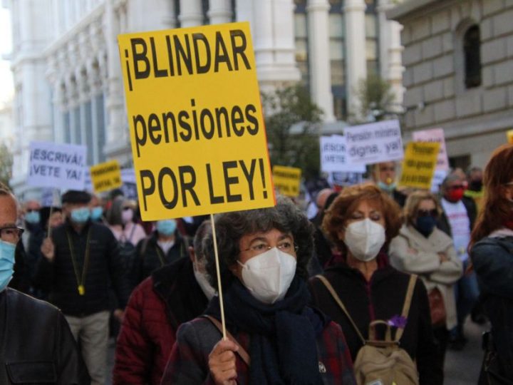 Mesa Estatal por el Blindaje de las Pensiones convoca una manifestación en Madrid para el 17 de diciembre