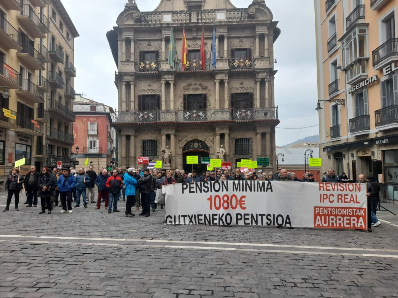 La Coordinadora en Defensa de las Pensiones pide pensiones mínimas de 1.080 euros