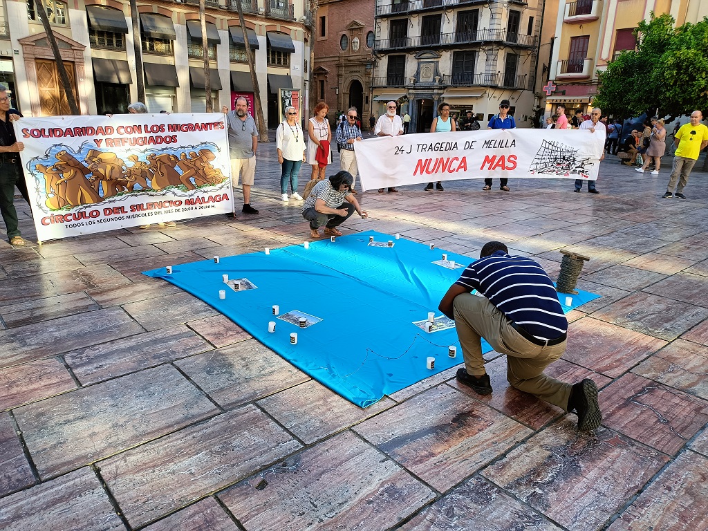 El Círculo de Silencio de Málaga exige responsabilidades por la tragedia de Melilla