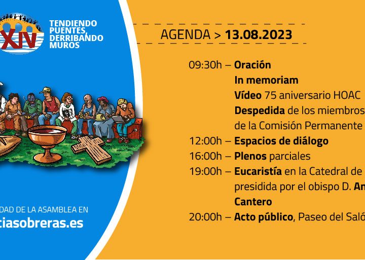 #Enla14. Agenda del 13 de agosto