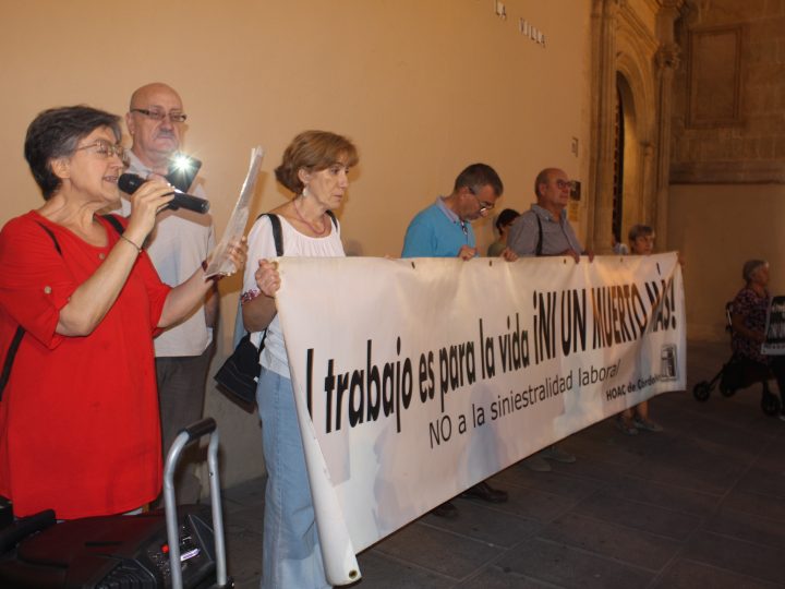 Trabajadores cristianos se concentran contra la siniestralidad laboral en Córdoba