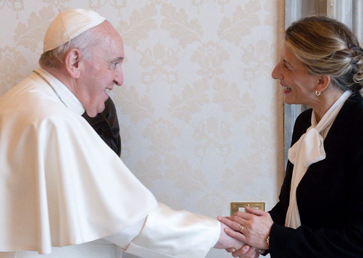 Derivadas de la reunión entre Yolanda Díaz y el Papa