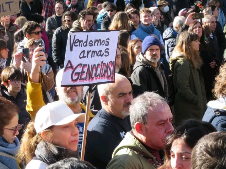 Manifestación en Madrid contra la masacre en Gaza