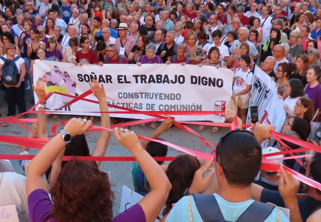Trabajadores cristianos de Segorbe-Castellón presentan la campaña “Cuidar el trabajo, cuidar la vida” en un acto público