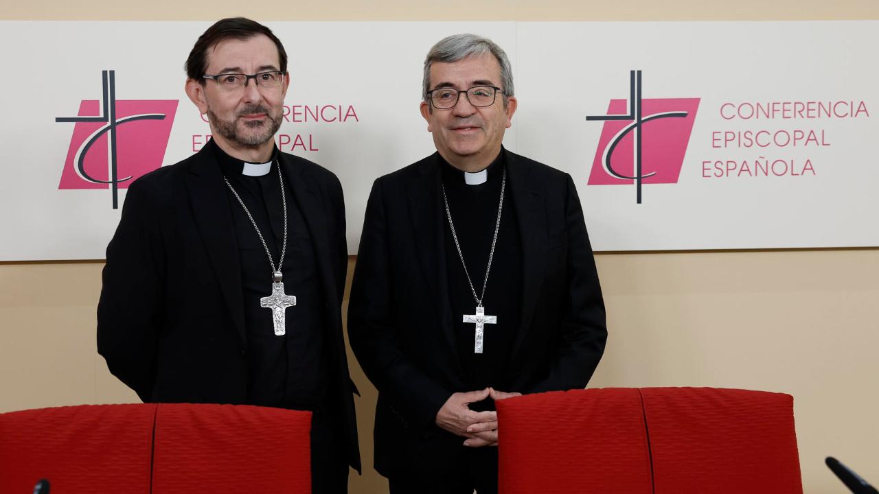 Luis Argüello y José Cobo, presidente y vicepresidente de la Iglesia española